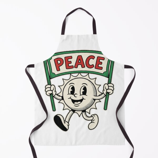 Item preview, Vintage 1930s Rubber Hose Peace Sun Mascot designed and sold by TeNovaStudio.