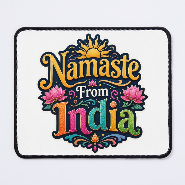 Item preview, Namaste From India Typography Design designed and sold by ArtsyExplorer.