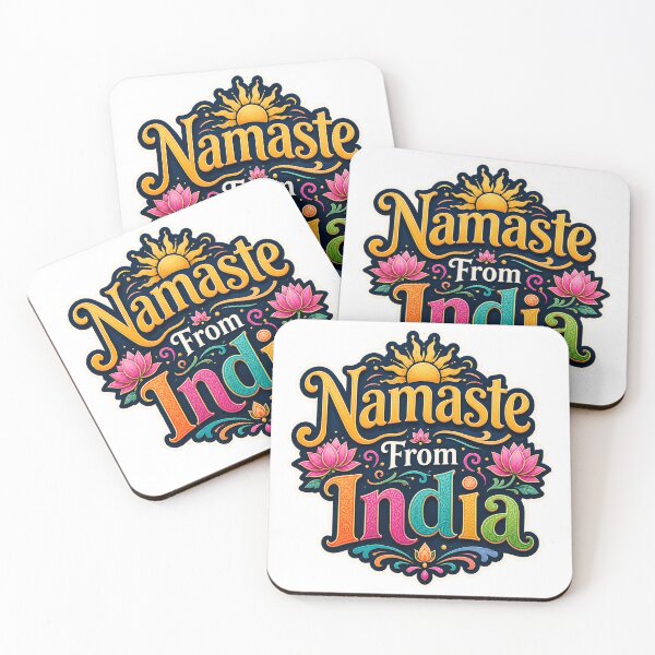 Item preview, Namaste From India Typography Design designed and sold by ArtsyExplorer.