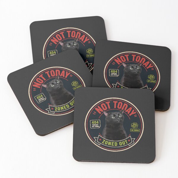 Item preview, Not Today Zoned Out Black Cat designed and sold by olosra.
