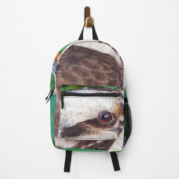 Item preview, Australian Laughing Kookaburra Portrait | Vibrant Native Bushland Wildlife Art designed and sold by Ross.A.Campbell.