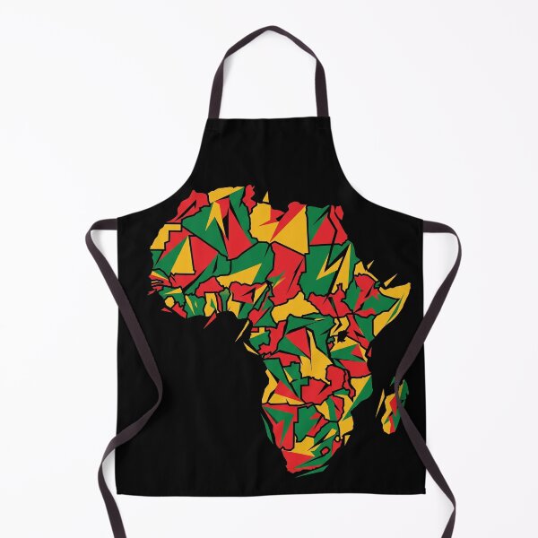 Item preview, Dynamic Geometric Africa Map Pan African Colors designed and sold by TeNovaStudio.