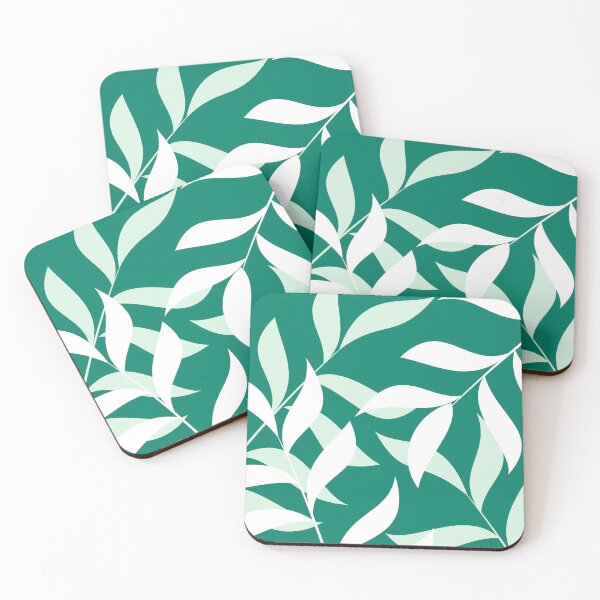 Item preview, Mint Green Leaf Pattern designed and sold by studioart.