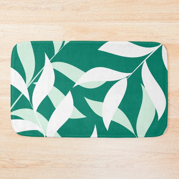 Item preview, Mint Green Leaf Pattern designed and sold by studioart.
