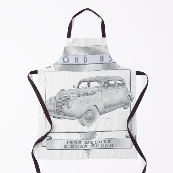 Item preview, Ford Deluxe 1938 2 Door Sedan Hand-drawn designed and sold by Classic Car Art Drawings.