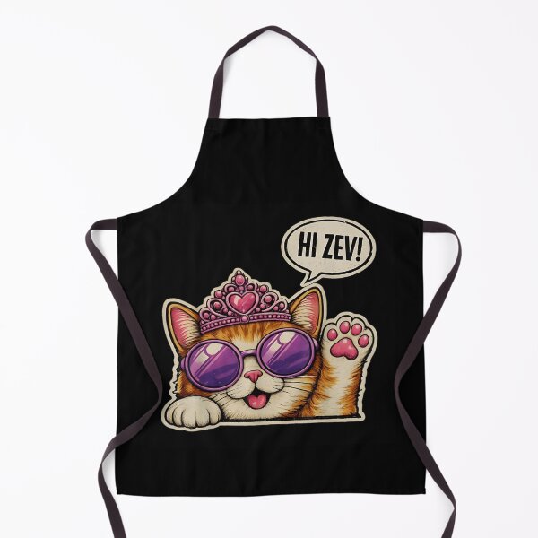 Item preview, Cute Orange Tabby Cat Princess Wearing Crown Sunglasses Saying Hi Zev designed and sold by HarinDonreka.