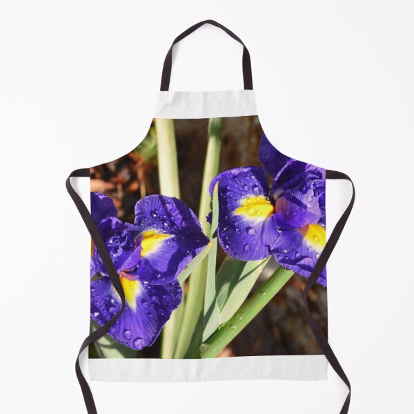 Item preview, Vibrant Purple Irises with Raindrops designed and sold by LisaWootenPhoto.