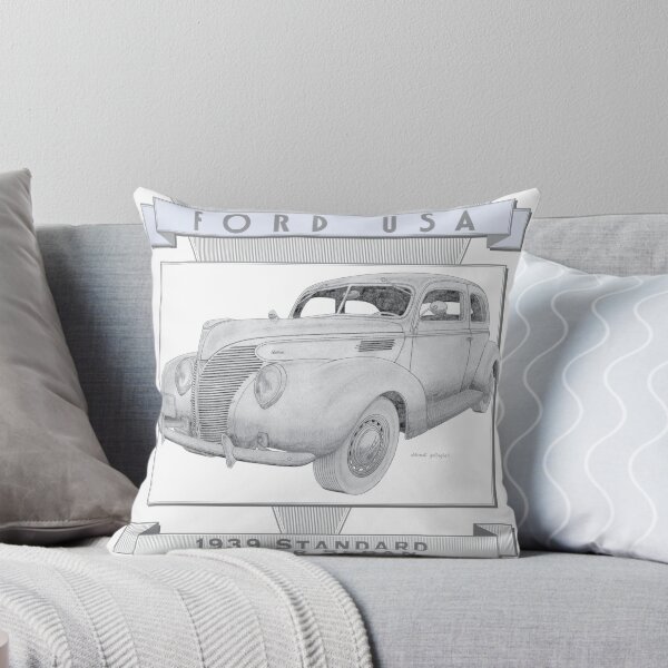 Item preview, Ford Standard 1939 2 Door Sedan Hand-drawn designed and sold by Classic Car Art Drawings.