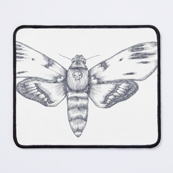Item preview, Death Head Moth Ink Illustration designed and sold by Nocturnal Ink Studio.