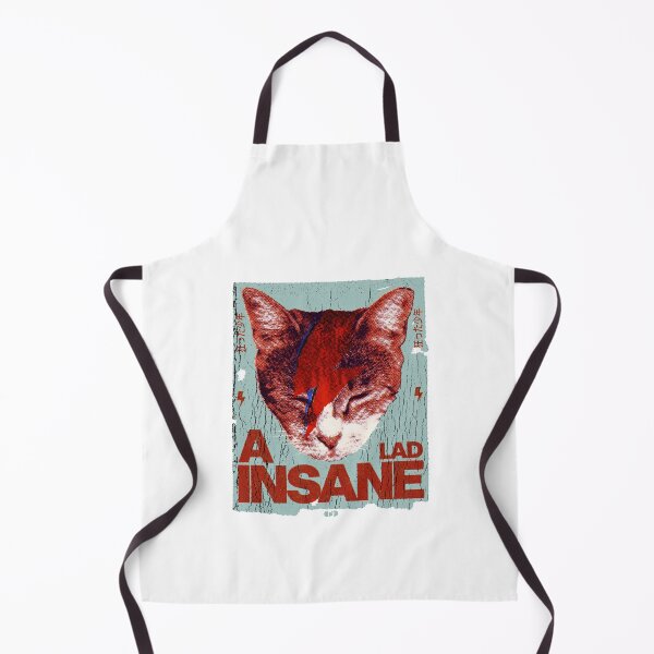 Item preview, A Lad Insane — Bowie Cat Graphic Tee designed and sold by Decorador de Corazones.