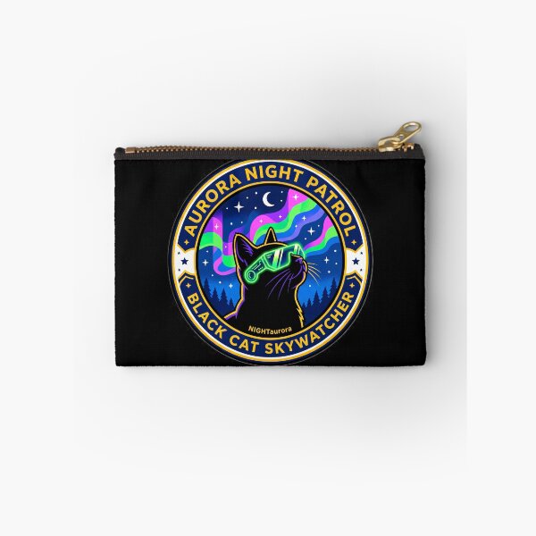 Item preview, Cyberpunk Black Cat Aurora Night Patrol Retro designed and sold by Oommen Studio .