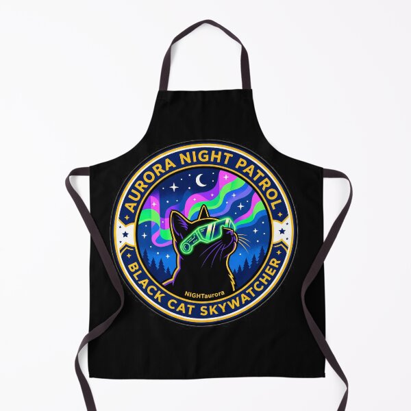 Item preview, Cyberpunk Black Cat Aurora Night Patrol Retro designed and sold by Oommen Studio .