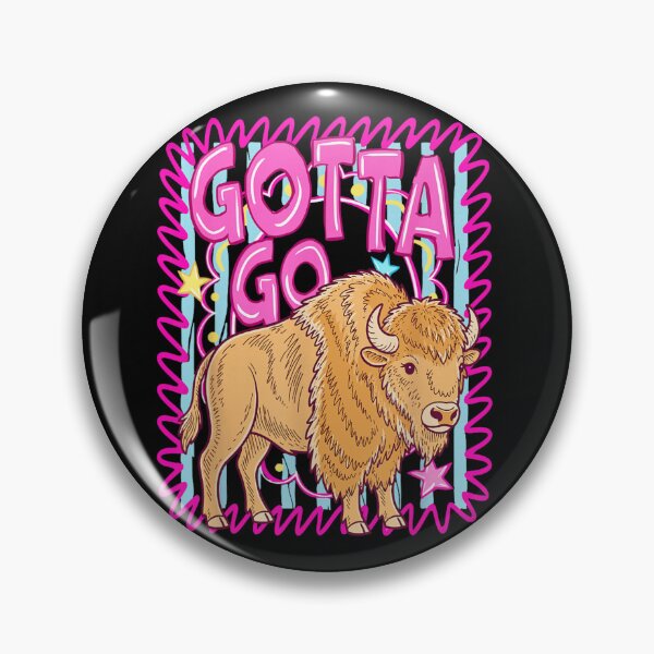 Artikelvorschau, Niedliche Retro-Neonpink-Grafik: Bison, Büffel, Wildtiere, Western-Motiv entworfen und verkauft von LittleNhutton.