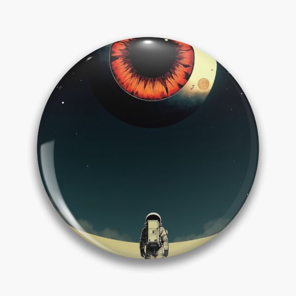 Item preview, Giant Cosmic Eye Astronaut Moon Horror designed and sold by AnalogCosmos.
