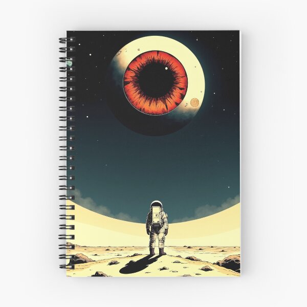 Item preview, Giant Cosmic Eye Astronaut Moon Horror designed and sold by AnalogCosmos.