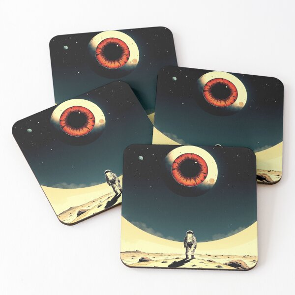 Item preview, Giant Cosmic Eye Astronaut Moon Horror designed and sold by AnalogCosmos.