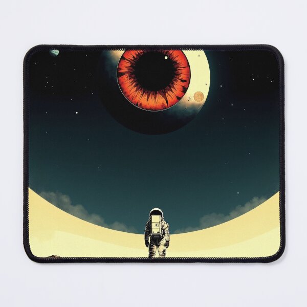Item preview, Giant Cosmic Eye Astronaut Moon Horror designed and sold by AnalogCosmos.