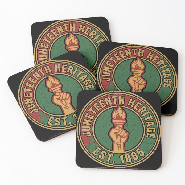 Item preview, Vintage Juneteenth Heritage 1865 Torch Badge designed and sold by TeNovaStudio.