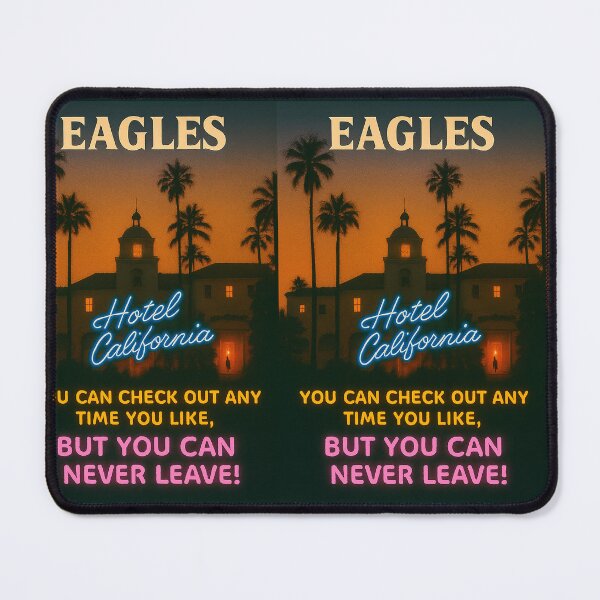 Item preview, Californian Rock Poster - Mythic Hotel at Sunset designed and sold by AnimeShin.