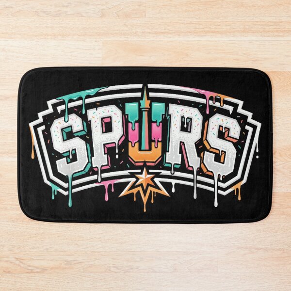 Item preview, Trendy Retro Melting Candy Colorful Drip Font Basketball Team Spurs Graphic designed and sold by LittleNhutton.