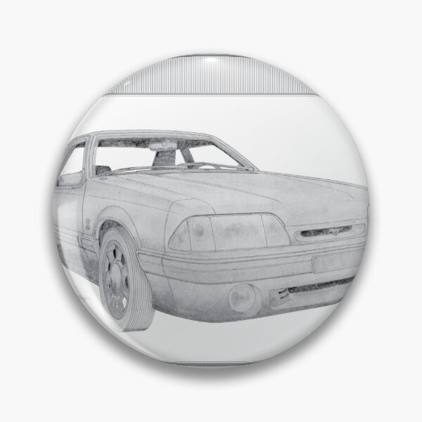 Item preview, Ford Mustang SVT Cobra 1994 3 Door Hatchback Hand-drawn designed and sold by Classic Car Art Drawings.