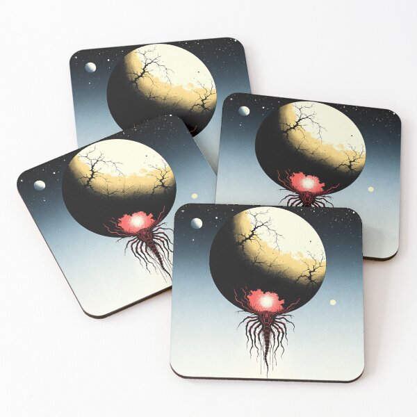Item preview, Cosmic Screaming Face Nebula Spaceship Horror designed and sold by AnalogCosmos.