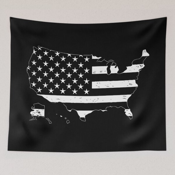 Item preview, Black and White America  designed and sold by StencilMenace.