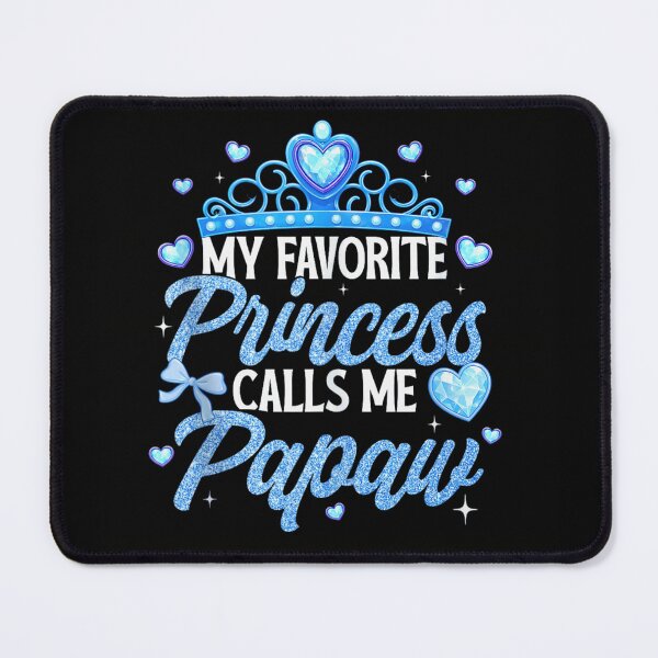 Item preview, My Favorite Princess Calls Me Papaw Blue Glitter Tiara Father Gift designed and sold by LittleNhutton.