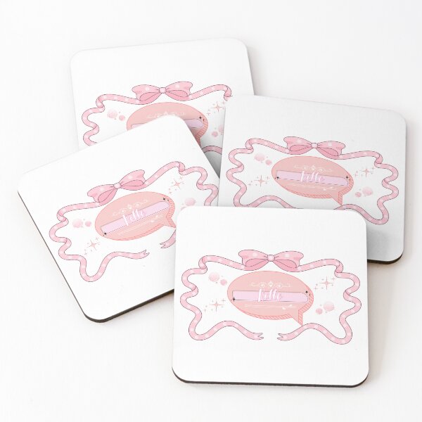 Item preview, Vintage Coquette Ribbon Bow Pastel Hello Speech Bubble designed and sold by Rehnair.