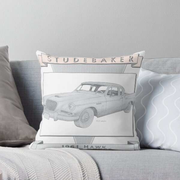 Item preview, Studebaker Hawk 1961 2 Door Coupé Hand-drawn  designed and sold by Classic Car Art Drawings.