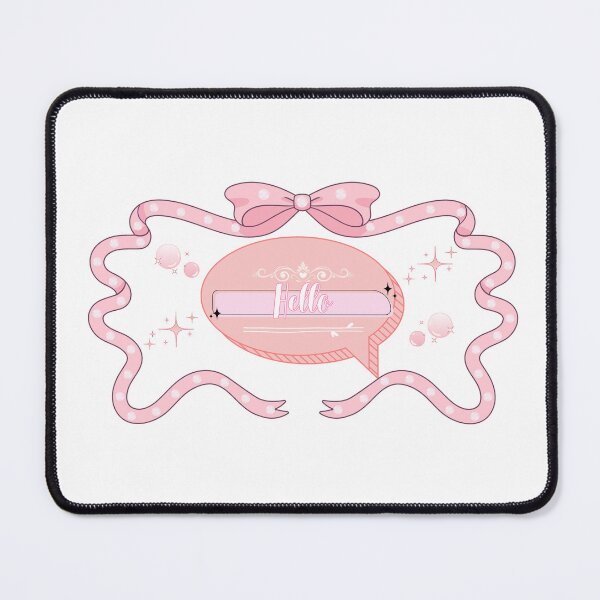Item preview, Vintage Coquette Ribbon Bow Pastel Hello Speech Bubble designed and sold by Rehnair.