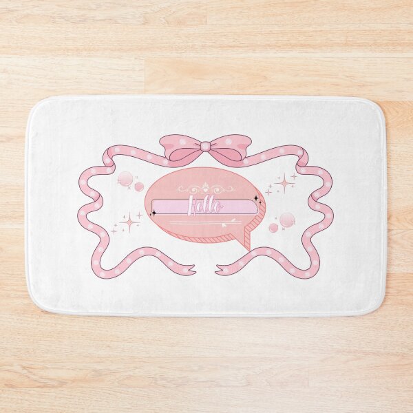 Item preview, Vintage Coquette Ribbon Bow Pastel Hello Speech Bubble designed and sold by Rehnair.