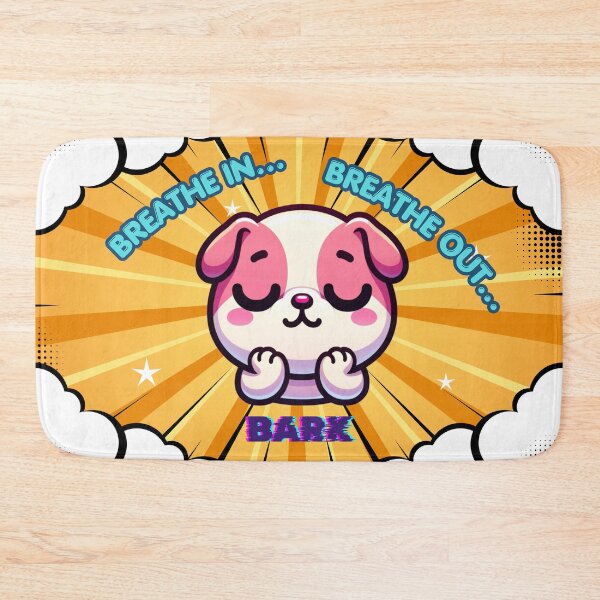 Item preview, Breathe In… Breathe Out… Bark — Calm Pink Bulldog Emote designed and sold by Feliciano3.