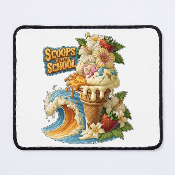 Item preview, Scoops Before School Tropical Ice Cream Wave designed and sold by Marcikart.