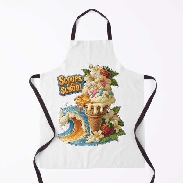 Item preview, Scoops Before School Tropical Ice Cream Wave designed and sold by Marcikart.
