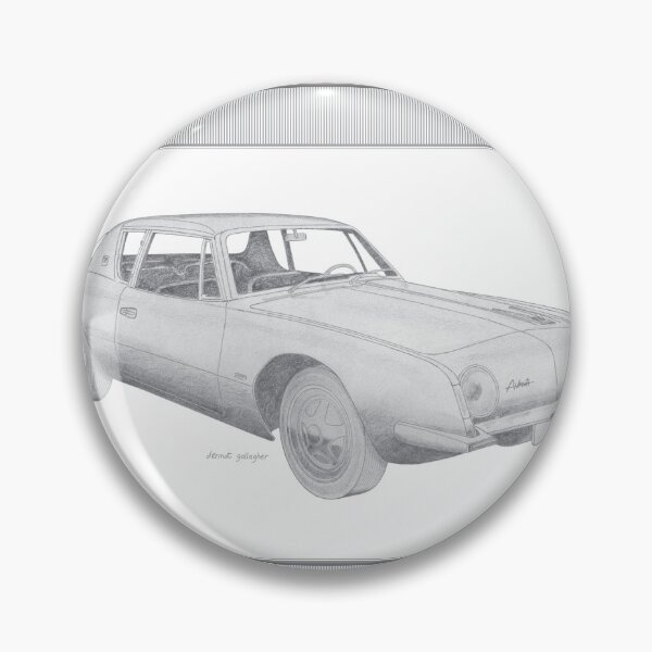 Item preview, Studebaker Avanti 1962 2 Door Coupé Hand-drawn designed and sold by Classic Car Art Drawings.