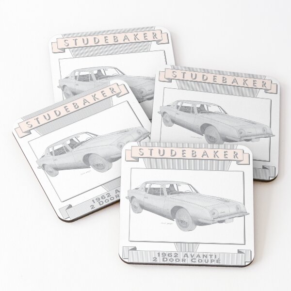 Item preview, Studebaker Avanti 1962 2 Door Coupé Hand-drawn designed and sold by Classic Car Art Drawings.