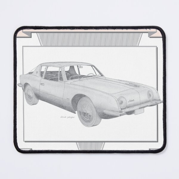 Item preview, Studebaker Avanti 1962 2 Door Coupé Hand-drawn designed and sold by Classic Car Art Drawings.
