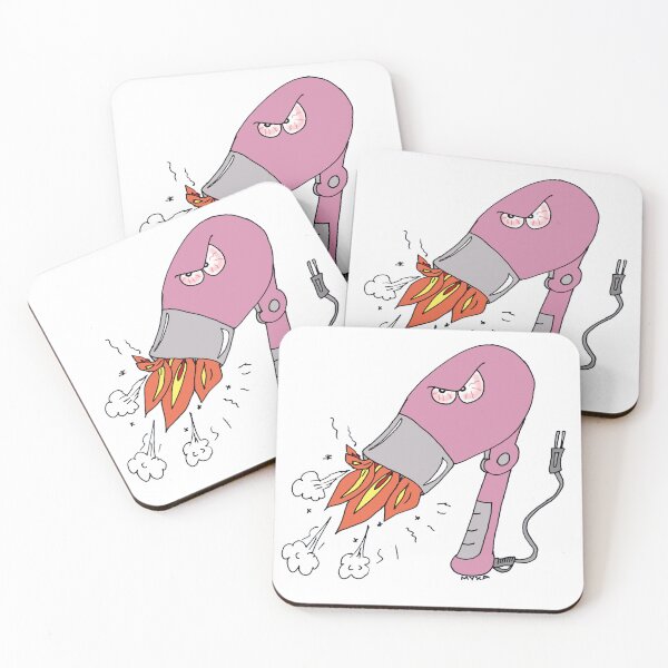 Item preview, Hair Raising Hell – Funny Evil Fire Hair Dryer Meme Art designed and sold by MyxaART.