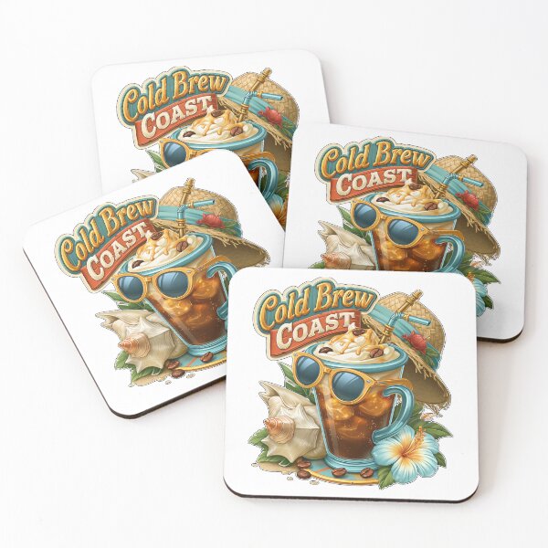 Item preview, Cold Brew Coast Beach Iced Coffee designed and sold by Marcikart.