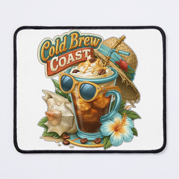 Item preview, Cold Brew Coast Beach Iced Coffee designed and sold by Marcikart.