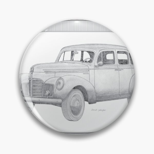 Item preview, Studebaker Champion 1939 4 Door Sedan Hand-drawn designed and sold by Classic Car Art Drawings.