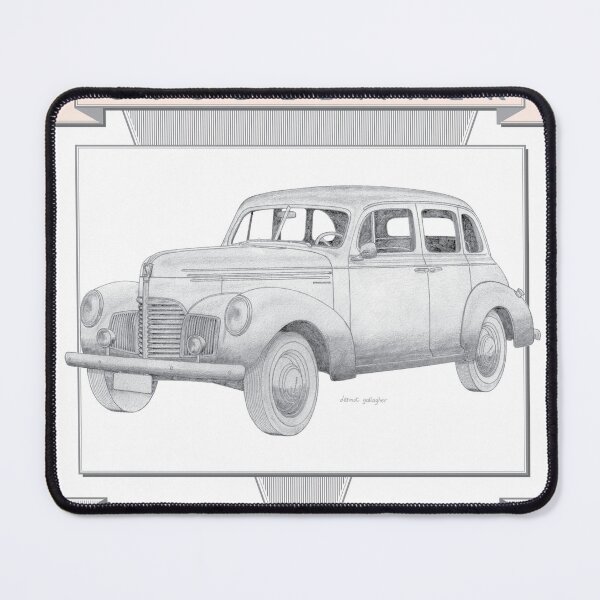 Item preview, Studebaker Champion 1939 4 Door Sedan Hand-drawn designed and sold by Classic Car Art Drawings.