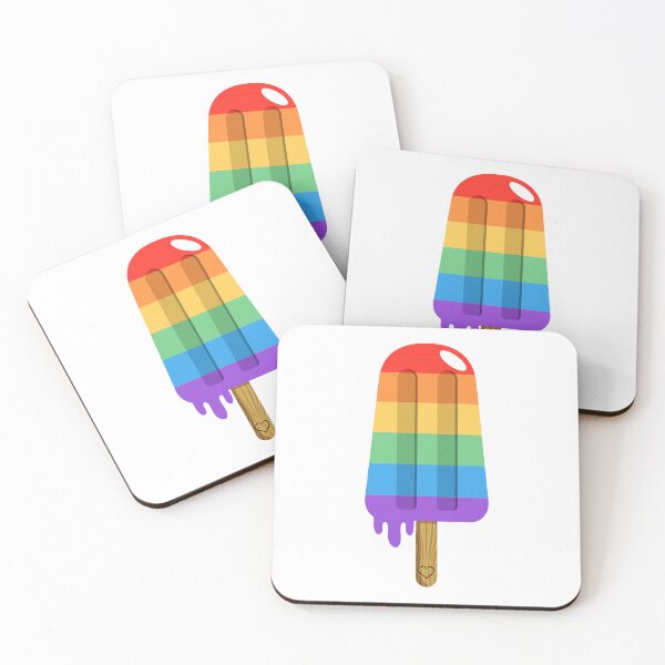 Item preview, Gay Rainbow Ice Pop treat designed and sold by thedinisf.