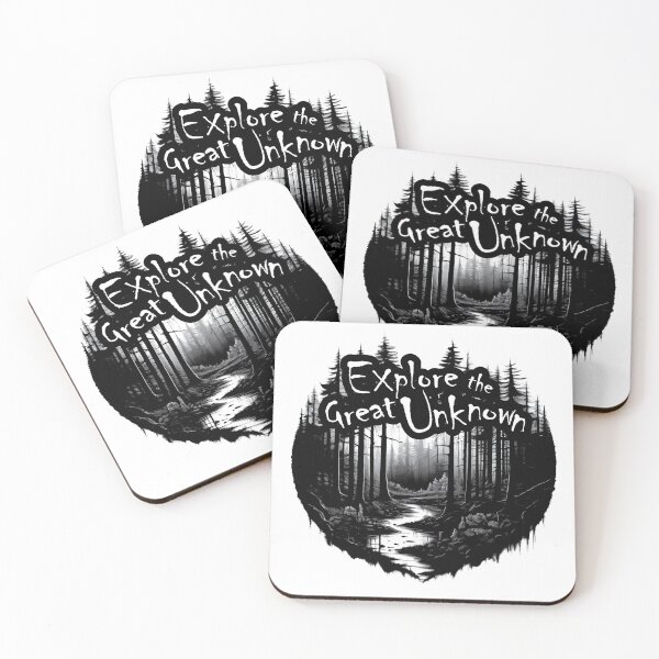 Item preview, Explore The Great Unknown Forest Emblem Art designed and sold by Osmose-Studio ⭐⭐⭐⭐⭐.