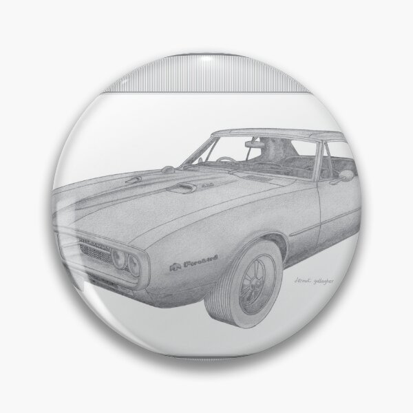 Item preview, Pontiac Firebird 400 1967 2 Door Convertible Hand-drawn designed and sold by Classic Car Art Drawings.