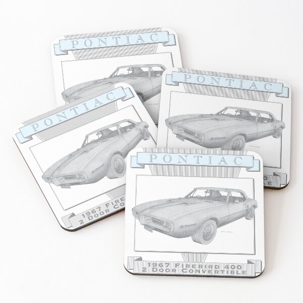 Item preview, Pontiac Firebird 400 1967 2 Door Convertible Hand-drawn designed and sold by Classic Car Art Drawings.