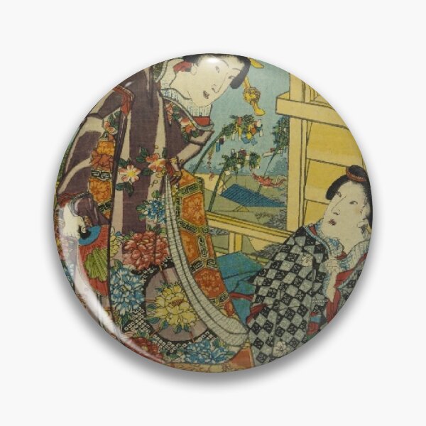 Item preview, Tanabata Celebration from the Genji Seasonal Festival Series – Ukiyo-e Print designed and sold by vekotpu.