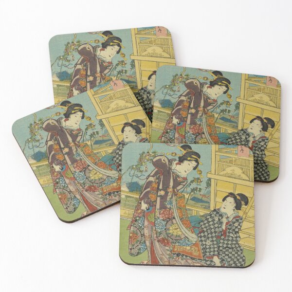 Item preview, Tanabata Celebration from the Genji Seasonal Festival Series – Ukiyo-e Print designed and sold by vekotpu.