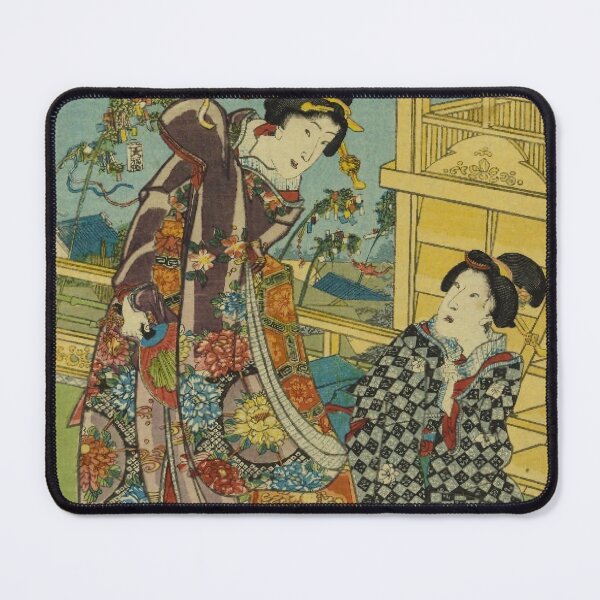 Item preview, Tanabata Celebration from the Genji Seasonal Festival Series – Ukiyo-e Print designed and sold by vekotpu.